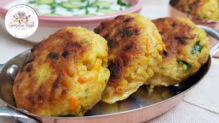 Vegetarische Hirsebratlinge vegetarian millet patties Rezept unten in der Infobox [upl. by Iorgo]