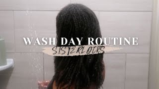 SISTERLOCKS WASH DAY ROUTINE [upl. by Zachar]