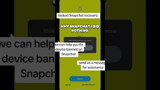 FIX SNAPCHAT DEVICE BANNED 🚫 SS06 ERROR snapchat locked recoveraccount snapchataccount snap [upl. by Cherice]