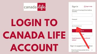 Canada Life Login  How to Sign in to Canada Life Groupnet Account 2023 [upl. by Yonit]