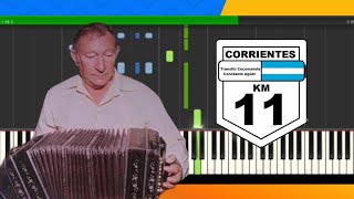 Chamamé Kilómetro 11  Tránsito Cocomarola Piano Tutorial [upl. by Nhoj]