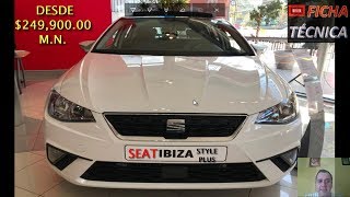 SEAT IBIZA STYLE URBAN PLUS 2018 FICHA TECNICA [upl. by Solberg]