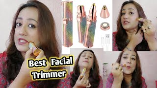 Portable Electric Eyebrow Trimmer Facial Hair Remover Face Lips Nose Hair Removal Trimmer [upl. by Canute253]