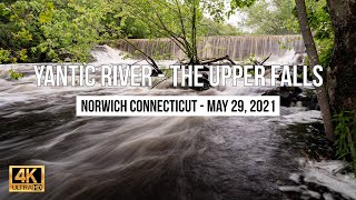 Yantic River  Upper Falls  Norwich Connecticut  May 29 2021  4K [upl. by Charlotte563]