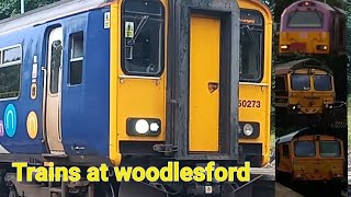 Trains at Woodlesford ft DB class 67 railtour [upl. by Nahtahoj]