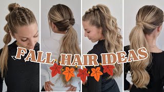 🍂ASTUCE COIFFURE AUTOMNE 2023 FACILE🍂 DIY TRENDING FALL HAIRSTYLE TUTORIAL 2023 🍂 ponytail amp half up [upl. by Akirderf714]