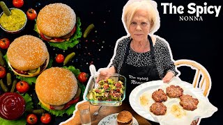 Nonna’s AMAZING Burgers and Secret recipe [upl. by Neiht]