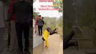 Blood flow hone laga 😭😭short jumpstunt stunt trending youtubeshorts highbackflip shortvideos [upl. by Tyoh888]