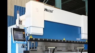 CNC Press Brake machine HS16037 Hybrid with Hydraulic Clamp and servo pump control DA66T eBrake [upl. by Esilahc516]