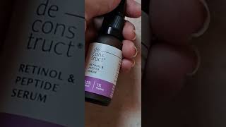 My honest review about Deconstruct Retinol and Peptide serum [upl. by Gifferd]