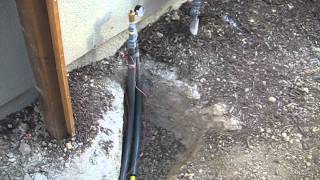 PE pipe gas line install Part 1 of 2 [upl. by Lucie967]