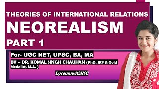 Neorealism I Theory of International Relations I Neorealist Theory [upl. by Asreht210]