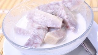 Thai Dessert  Taro in Coconut Milk Pueak Gang Buad [upl. by Neeneg606]