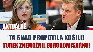 TA SNAD PROPOTILA KOŠILI TUREK ZNEMOŽNIL EUROKOMISAŘKU [upl. by Crissy]