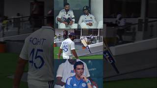 Virat amp Gambhir shocked when Rohit Sharma throw his bat rohitsharma viratkohli gautamgambhir [upl. by Skylar697]