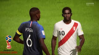 PERÚ VS FRANCIA  MUNDIAL RUSIA 2018 FIFA WORLD CUP 2018 FIFA 18 [upl. by Anel]