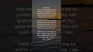 Prayer of Thanksgiving and gratitude morningprayer gratitude thanksgiving salvation shorts [upl. by Hoppe]