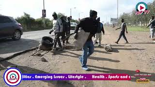 Multimedia University Student hold protests over delayed disbursement of Helb [upl. by Row54]