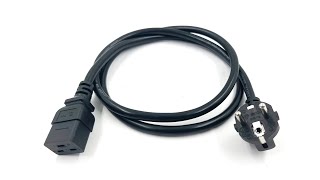 C19 16A EU plug power cord cable for iBeLink BMS3 miner [upl. by Glaser]