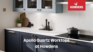 Apollo Quartz Worktops at Howdens [upl. by Towland]