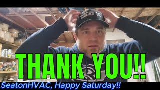 HUGE THANKS FROM THE CHANNEL hvac hvaclife [upl. by Nosnarb]