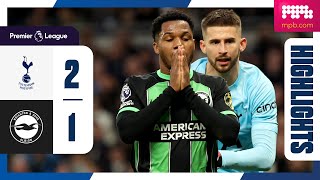 PL Highlights Tottenham 2 Brighton 1 [upl. by Ahtenak]