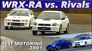 インプレッサWRX STi RA vsライバル 全開テスト【Best MOTORing】2001 [upl. by Nahtnoj]