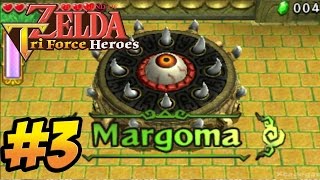 The Legend of Zelda Triforce Heroes  Gameplay Walkthrough Part 3  Forest Temple Boss  3DS [upl. by Hteik]