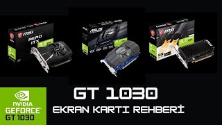 GT 1030 Ekran Kartı Rehberi  Performanslı mı [upl. by Marvella]