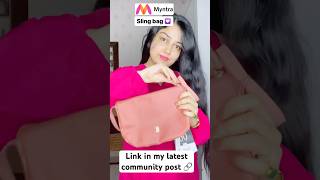 Sling bag from Myntra 💟 shorts myntra myntrafinds baghaul baggit fashion fashionvlogger [upl. by Lepp124]