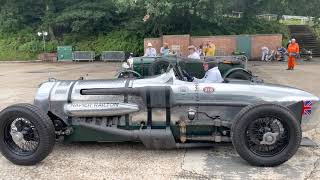 Brooklands Relived 2021  Race between 45 Litre Bentley and Napier Railton [upl. by Giraud]