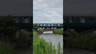 UBoat at Hexton Bridge KampESR gala steam railway train steamengine kent [upl. by Nojid]