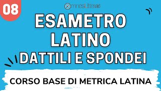 Esametro latino accenti lettura scansione metrica in dattili e spondei  LEGGERE LESAMETRO 13 [upl. by Ahtibat990]