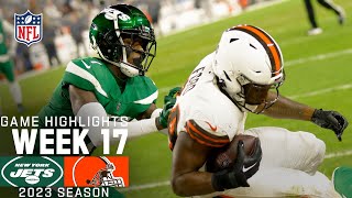 New York Jets vs Cleveland Browns  2023 Week 17 Game Highlights [upl. by Fotinas]