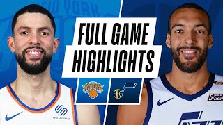 KNICKS at JAZZ  FULL GAME HIGHLIGHTS  January 26 2021 [upl. by Ezzo755]