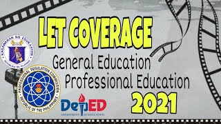 LET COVERAGE General Education and Professional Education [upl. by Bradney]