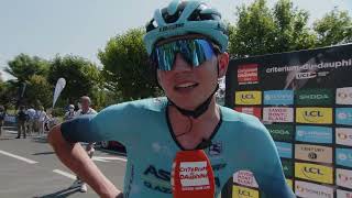 Joe Dombrowski  Interview at the start  Stage 2  Critérium du Dauphiné 2023 [upl. by Aleahc]