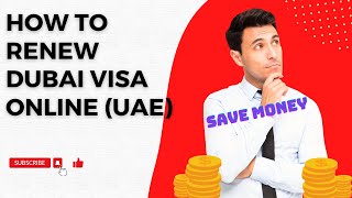 UAE Renew Residence Visa online process from home घर से Dubai Visa कैसे renew करें2 of 2 [upl. by Herwin227]