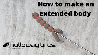 How to create and EXTENDED BODYBeginning Fly Tying extended body [upl. by Xet]