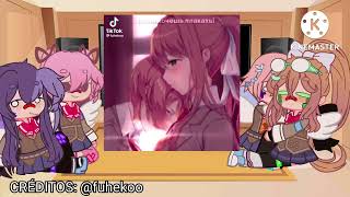 •° Doki Doki Literature Club React a Shipps°• Natsuri e Sayonika [upl. by Llecrep]