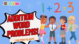 How to Add Basic Math Addition Word Problems with Pictures for Kids Show Your Work Compilation [upl. by Stillmann]