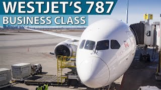 WestJets Brand New 787 Business Class  Calgary to Toronto [upl. by Anivel392]