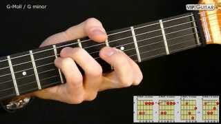 Gitarrenakkorde GMoll Akkord  G minor chord [upl. by Charteris]