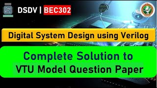 DSDV Complete Model Paper 1 Solutions  BEC302 [upl. by Yhcir]