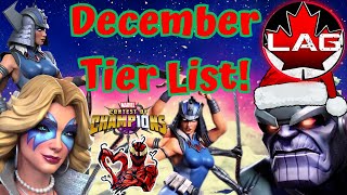 Final Tier List For 2024 Best Champs Ranked New Additions Spiral amp Dazzler  New Thanos  MCOC [upl. by Yrtneg630]