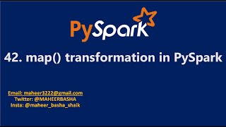 42 map transformation in PySpark  Azure Databricks spark pyspark azuresynapse databricks [upl. by Yentuoc]