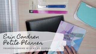 Erin Condren Petite Planner Frankenplanning with my A5  Filofax [upl. by Jammin]