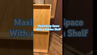 Built in Hidden Shelf diy renovation bathroom [upl. by Ahsinuq]