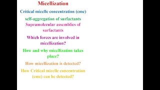 Micellization [upl. by Philander7]