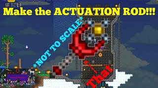 SUPER SIMPLE How to Make the ACTUATION ROD  Terraria [upl. by Anibor]